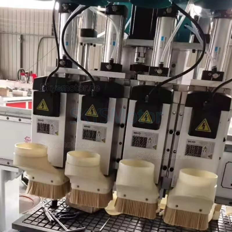 65 mm/80 mm/100 mm/120 mm CNC Spindel Staubhaube Absaughaube Staubabscheider